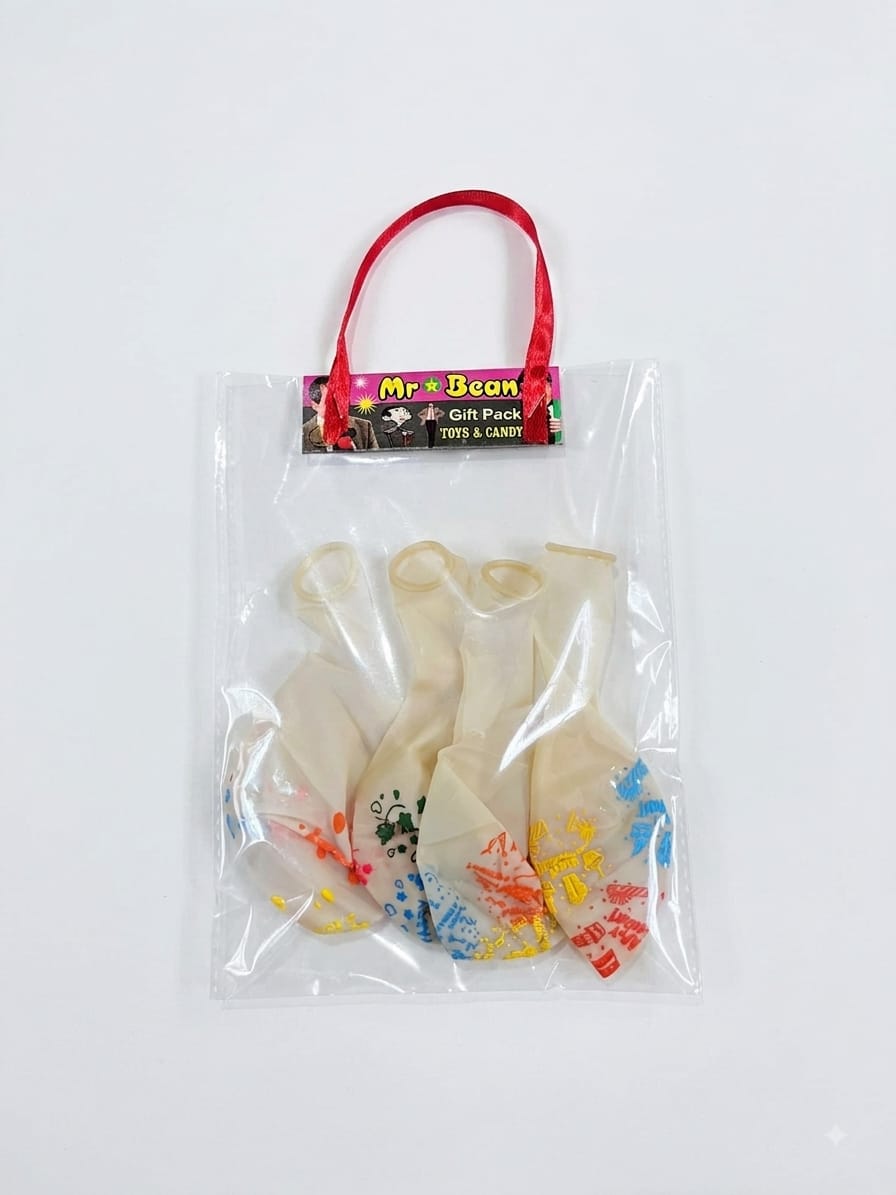 Transparent BIRTHDAY Latex Balloons set-pack of 12