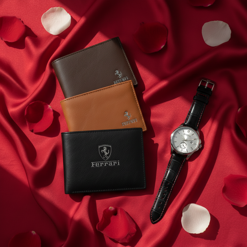 Ferrari Style Branded Men's Wallet with Card Slots