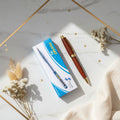 Piano Click Sky Ball Pens Box – Pack of 10 Blue Ballpoint Pens